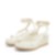 2024 summer new thick bottom foot bangs strap pearl sweet off -toe sandals ins F